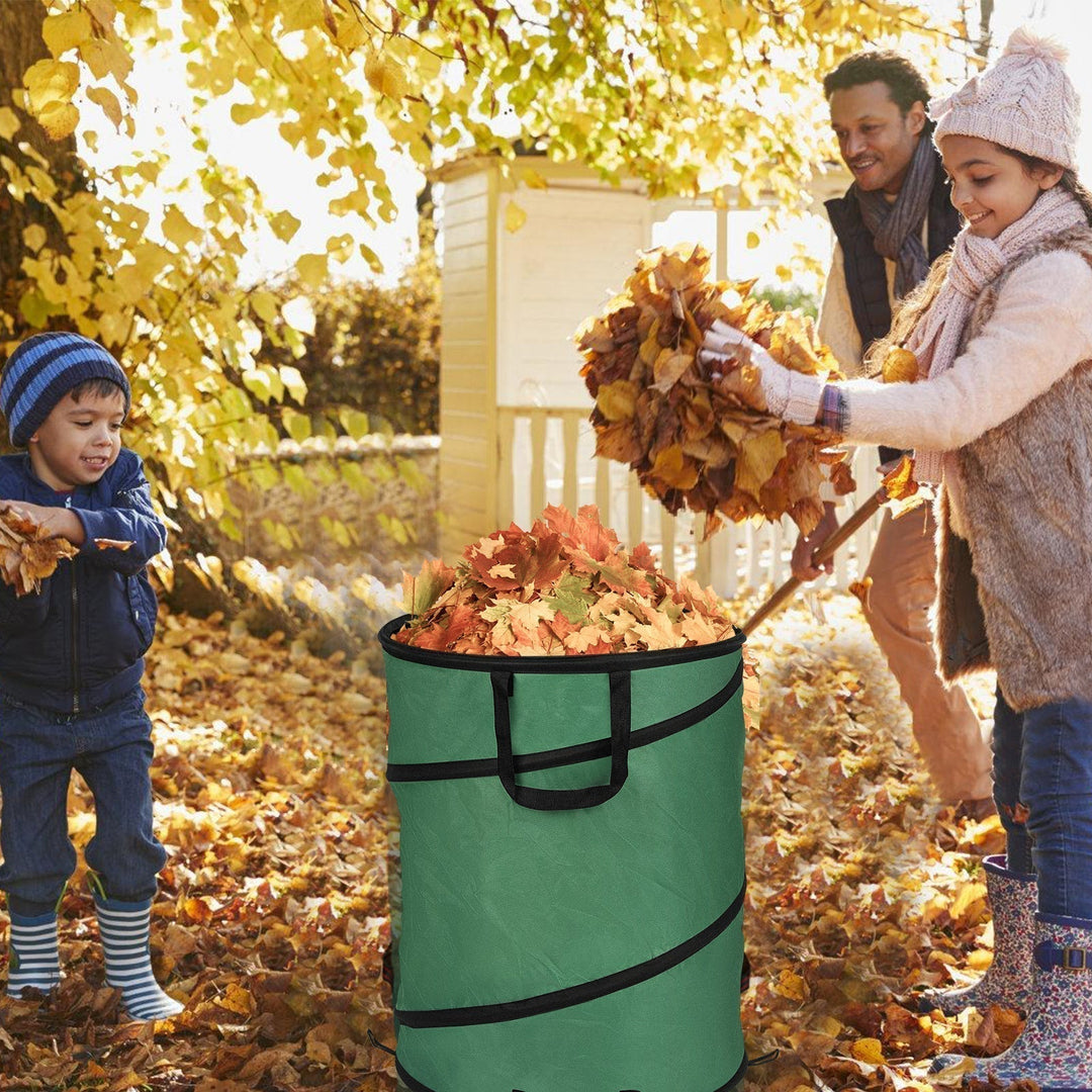 Robustes sacs de jardin pop-up 170L (lot de 2) autoportants pour la gestion des déchets verts et feuilles.