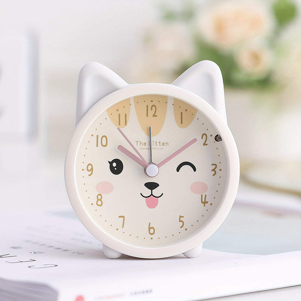 Adorable réveil lapin rose BunnyTime, horloge silencieuse et veilleuse pour chambre d'enfant. Idéal décoration.