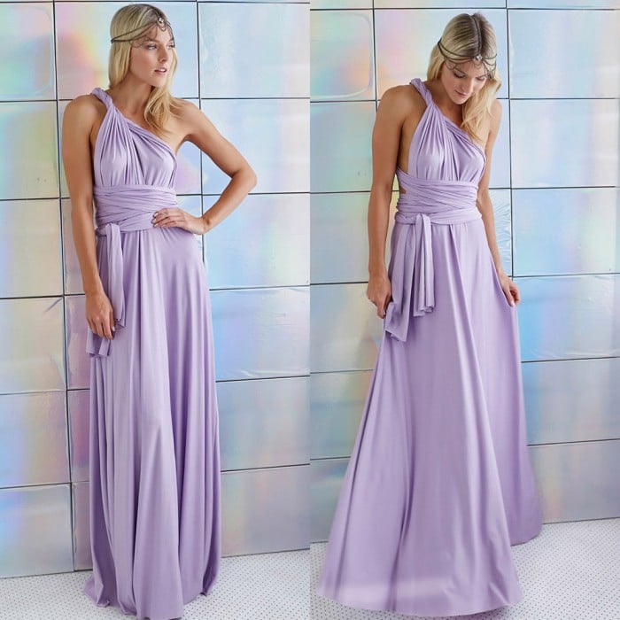 Robe dos ouvert femme, longue et raffinée, idéale pour mariages estivaux et célébrations chics.