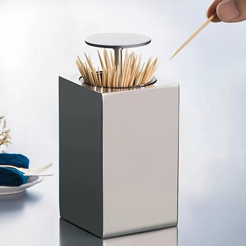Distributeur de cure-dents AutoPop automatique, offrant un accès facile et hygiénique pour vos convives.