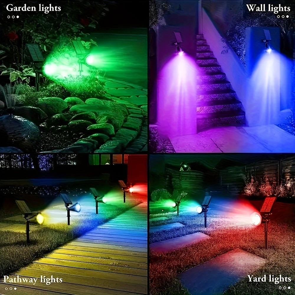 Lumière extérieure solaire LED puissante, étanche. Idéale pour jardin, allée, sécurité. 3 niveaux de luminosité.