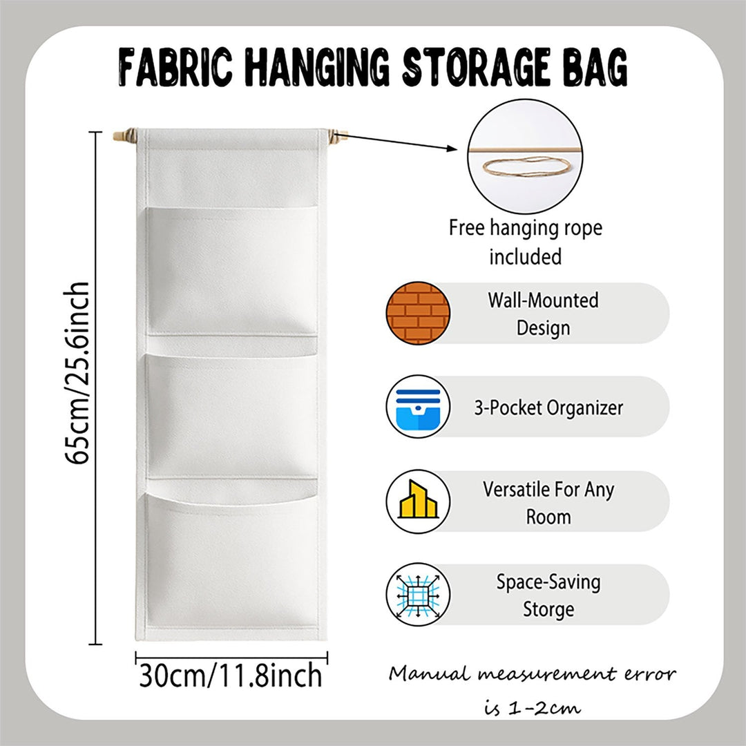 IRISPOUCH organisateur suspendu élégant, motif floral vintage, idéal pour un rangement mural chic.