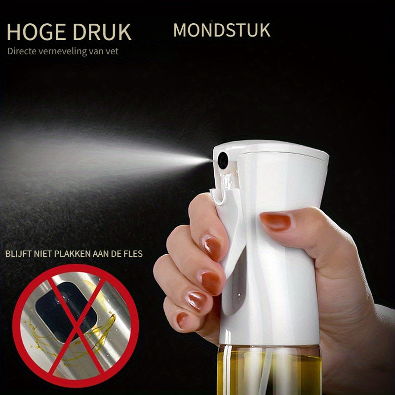 Spray huile GREASEJET 220ml, idéal pour cuisson saine, grillades et salades avec dosage précis.