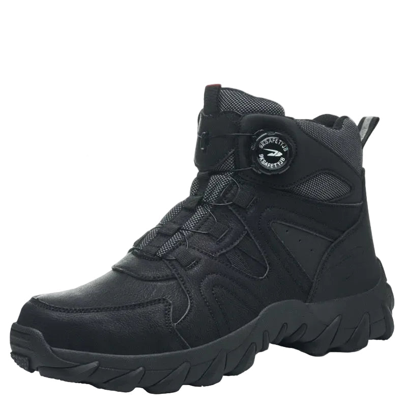 Bottes confortables pour hommes, mi-montantes, offrant un ajustement optimal pour la marche et la randonnée.