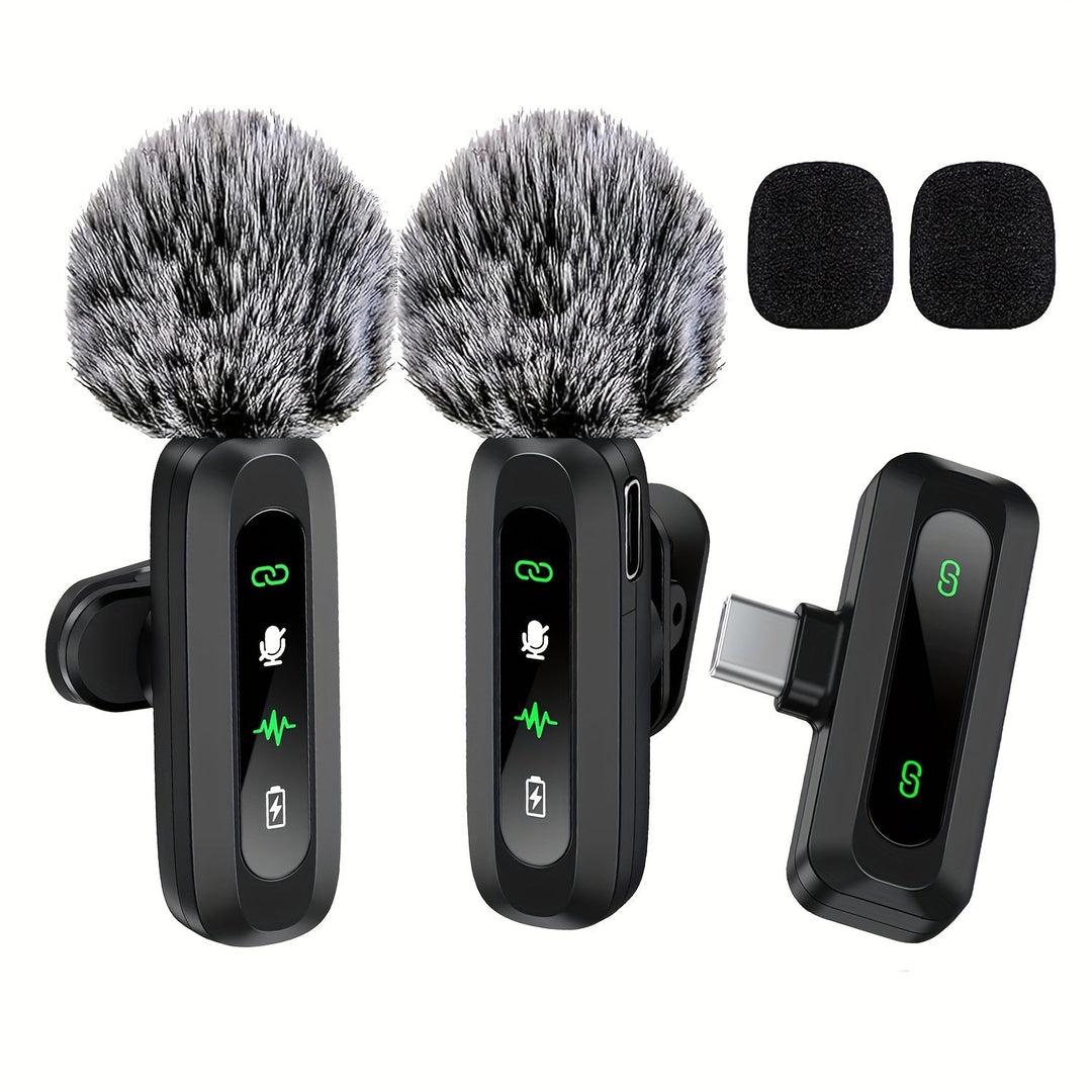 Micro SoundClip sans fil plug-and-play pour smartphones, enregistrement facile.