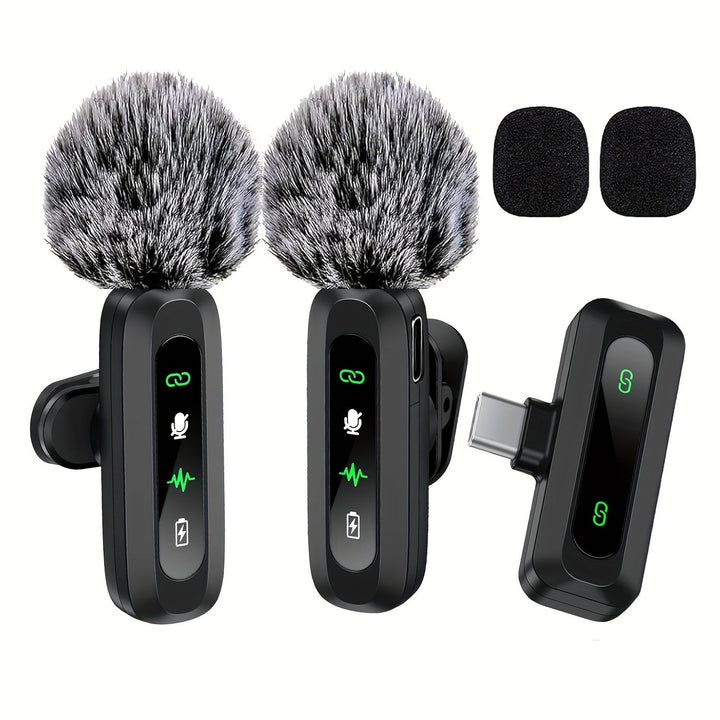 Micro SoundClip sans fil plug-and-play pour smartphones, enregistrement facile.
