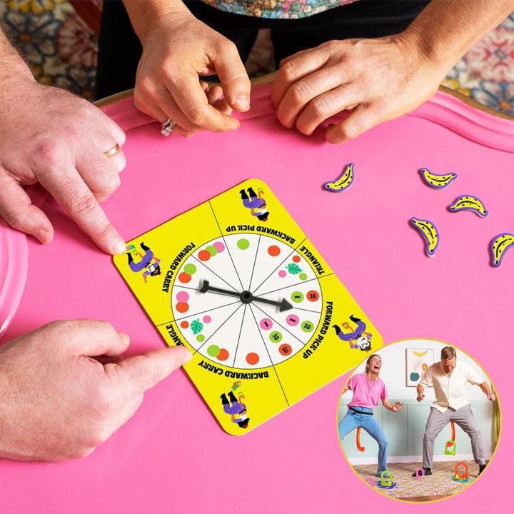 Explosion de joie et rires autour du jeu de fête Swingo Actif. Idéal pour des moments mémorables en famille.