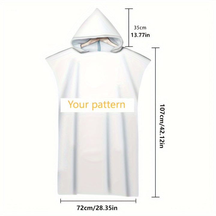 Cadeau original: cape de bain Stitch microfibre avec capuche, séchage rapide, très confortable.