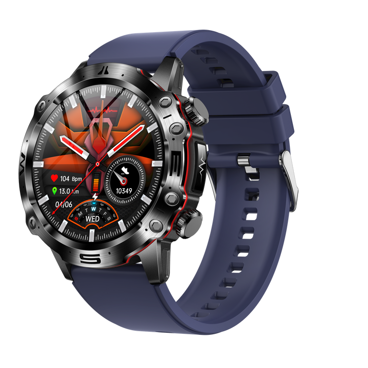 Montre connectée sport et santé, étanche et résistante à l'eau, parfaite pour la natation et activités aquatiques.