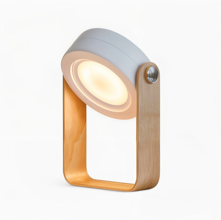 Lampe LED portable et dimmable, rechargeable USB, polyvalente pour éclairage intérieur et ambiance.