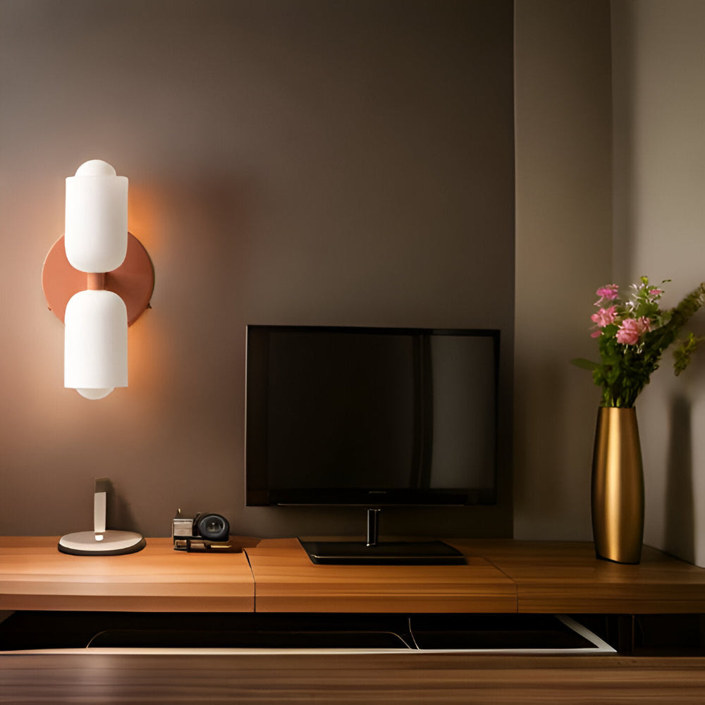 Lampe murale moderne DualGlow à double éclairage, crée une ambiance chaleureuse et stylée.