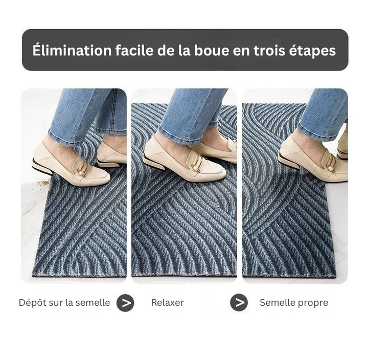 Tapis de porte moderne antidérapant, accueillant et propre pour l'entrée de votre maison.