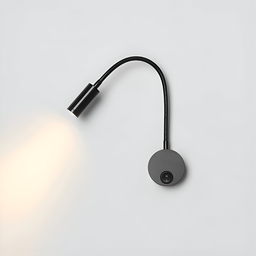 Applique murale LED moderne pour chambre, col de cygne ajustable, lumière d'appoint.