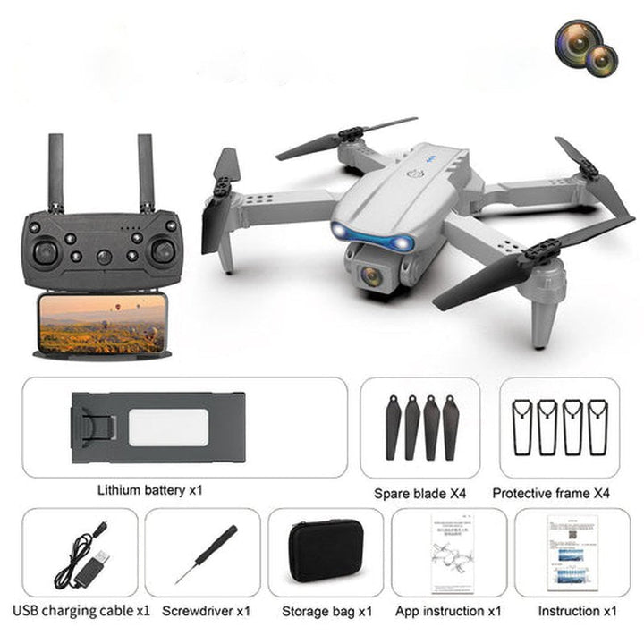 Drone AeroPro compact et léger, facile à transporter pour vos aventures de photographie et vidéo 4K.