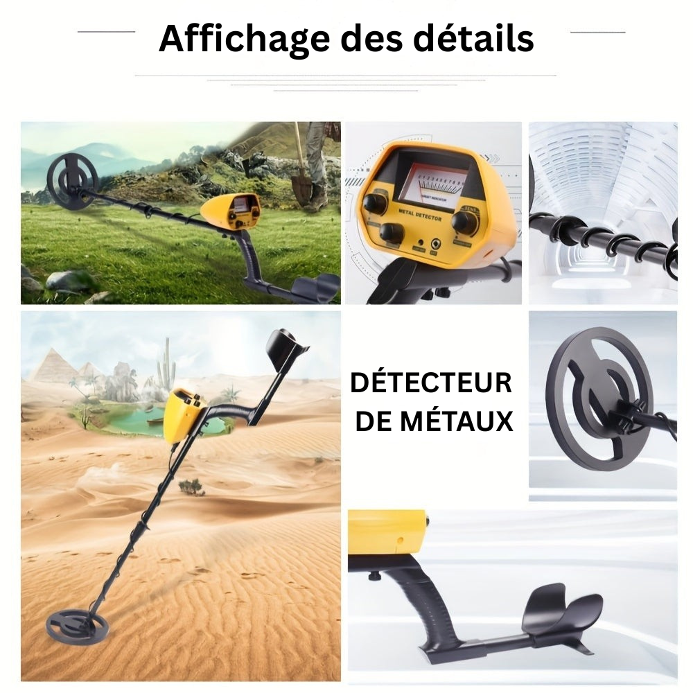 Détecteur de métaux mandarine, portable et efficace pour toutes vos activités d'exploration.