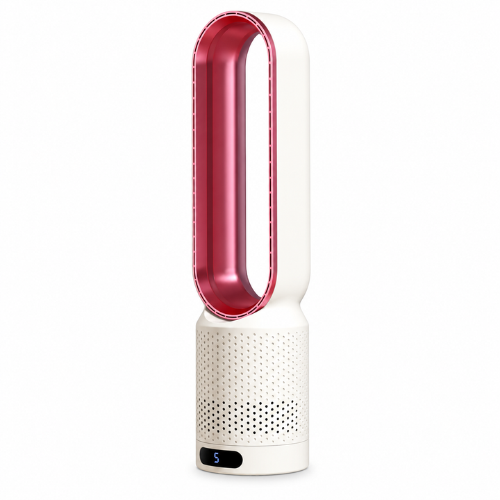 Profitez d'une fraîcheur constante avec ce ventilateur tour ultra-silencieux sans pales. Ventilation discrète.