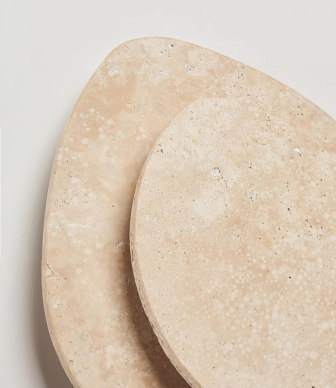 Applique murale travertin naturel, éclairage LED blanc froid/chaud pour décoration murale chic.