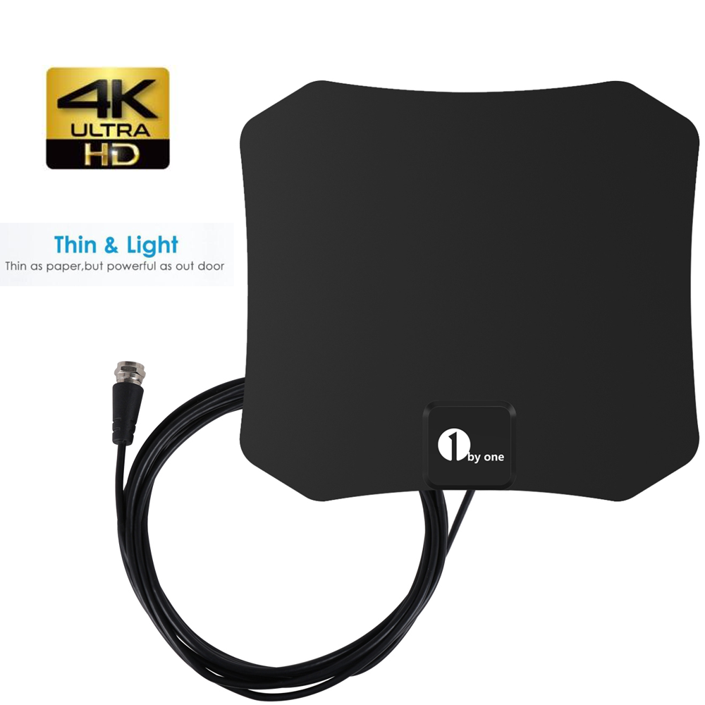Réception TV numérique améliorée avec cette antenne HDTV intérieure, sans frais d'abonnement.