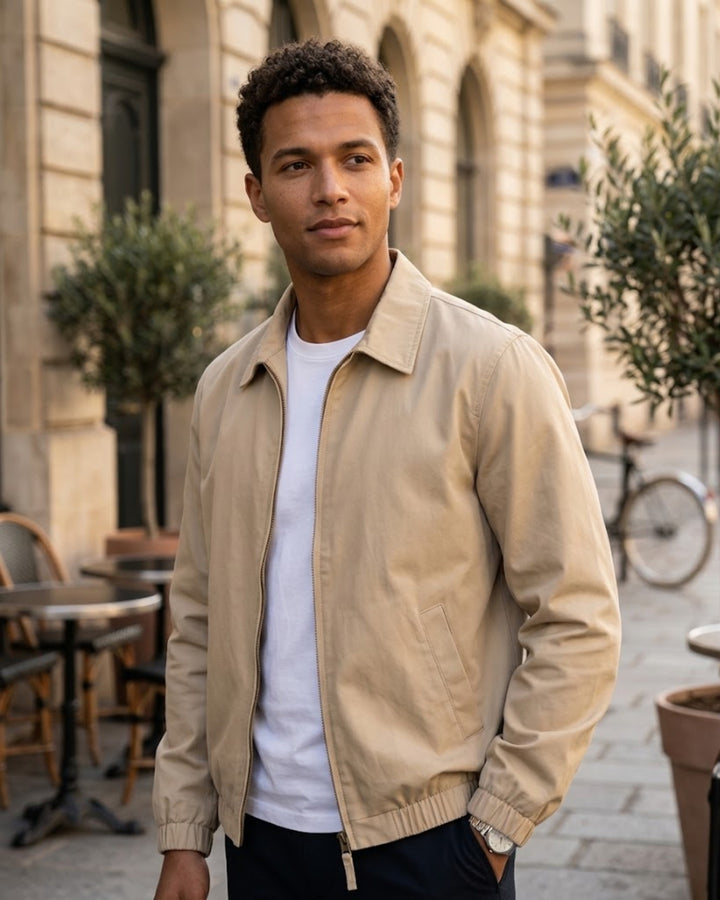 Veste homme urbaine David, style moderne et décontracté. Blouson zippé pour un look casual chic et tendance.
