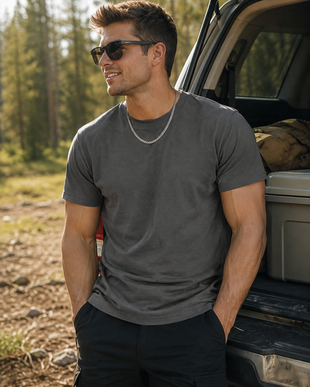 T-shirt de sport ample homme, ultra confortable, tissu respirant. Pour une liberté de mouvement totale.