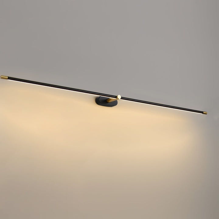 Applique murale linéaire rechargeable LED, sans fil, design moderne, éclairage élégant.