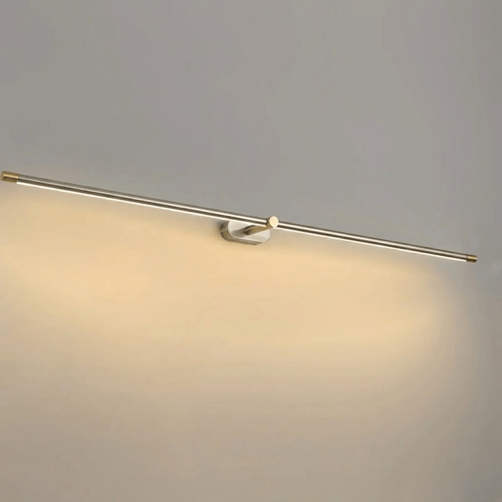 Applique murale élégante, linéaire, LED, sans fil, parfaite pour une décoration épurée.