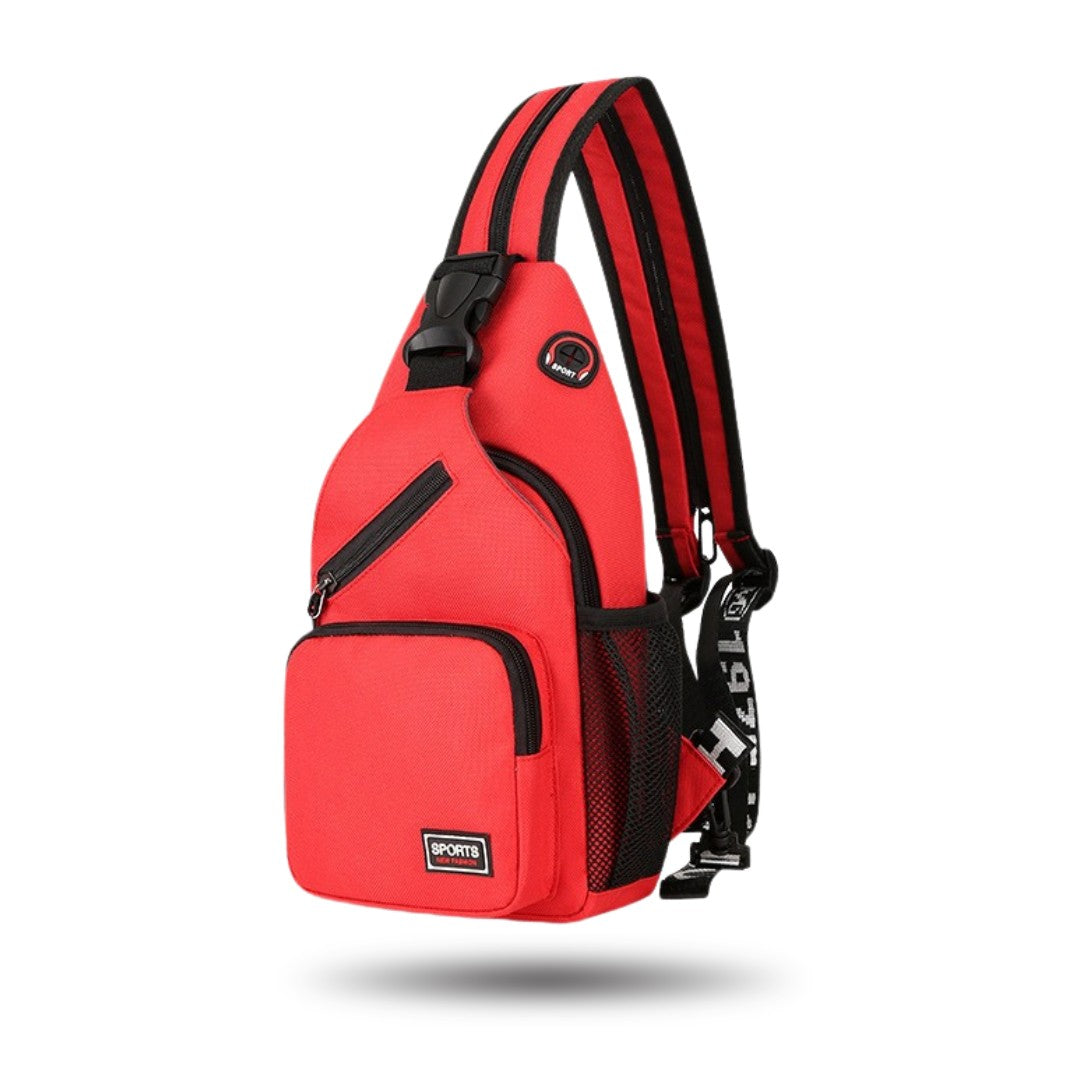 Sac bandoulière compact pour accessoires, étanche, design moderne pour ville.