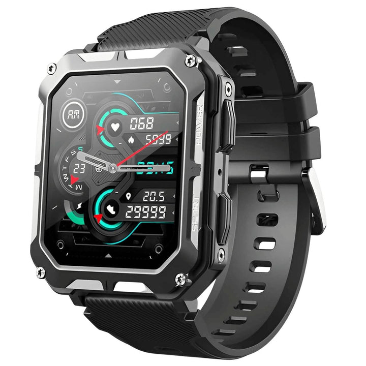 Vivez l'aventure avec la smartwatch ArmorTime unisexe. Suivi fiable, technologie indestructible, longue autonomie.
