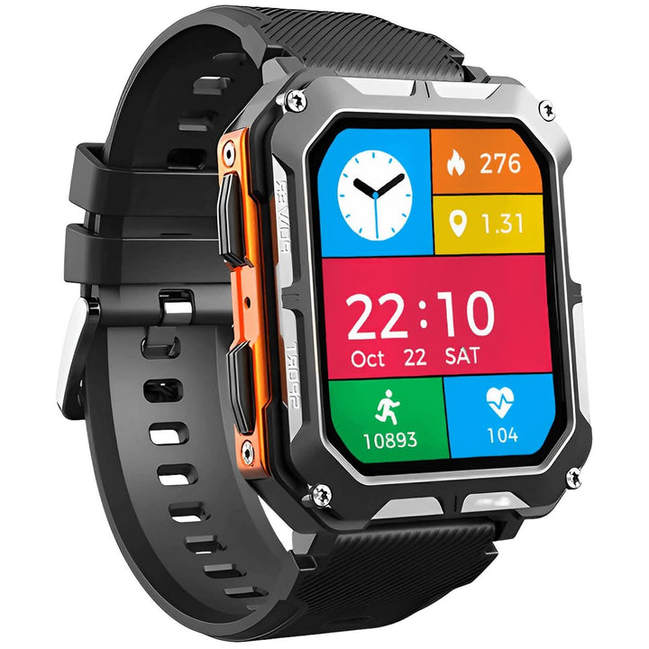 Montre connectée unisexe ArmorTime, alliant style moderne et robustesse. Parfaite pour toutes les aventures urbaines et outdoor.