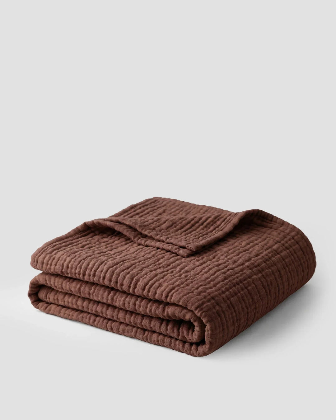 Plaid en coton, doux, respirant, naturel et élégant, idéal pour toutes les saisons.