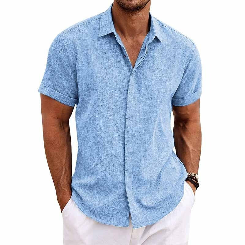 Polo homme mode masculine, manches courtes coupe régulière. Un haut polyvalent et confortable pour le printemps et l'été.