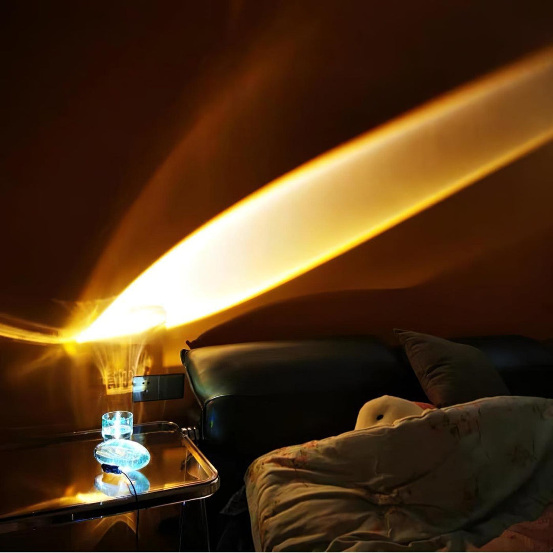 Lampe LED cristal pour table, design moderne, créant une lumière d'ambiance élégante et stylée.