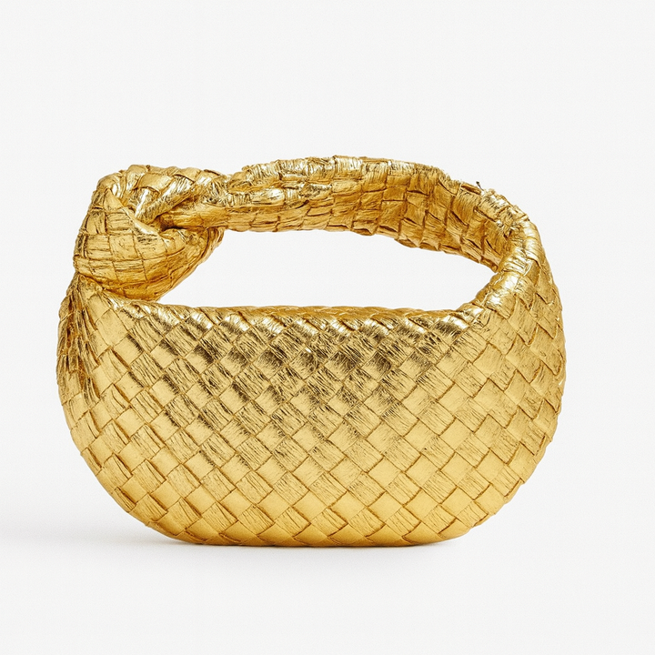 Sac à main tissé femme, élégant et chic, accessoire mode artisanal avec bandoulière amovible.