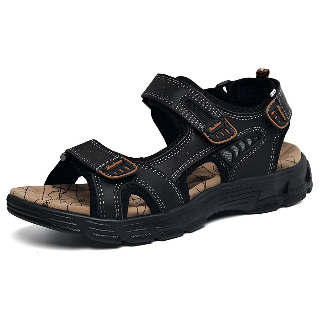 Sandales orthopédiques hommes polyvalentes, idéales été, alliant confort, soutien et mode masculine.