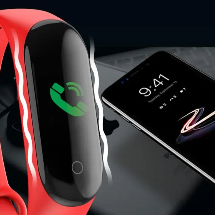Écran de montre intelligente affichant une notification. Restez connecté et informé sans votre téléphone.