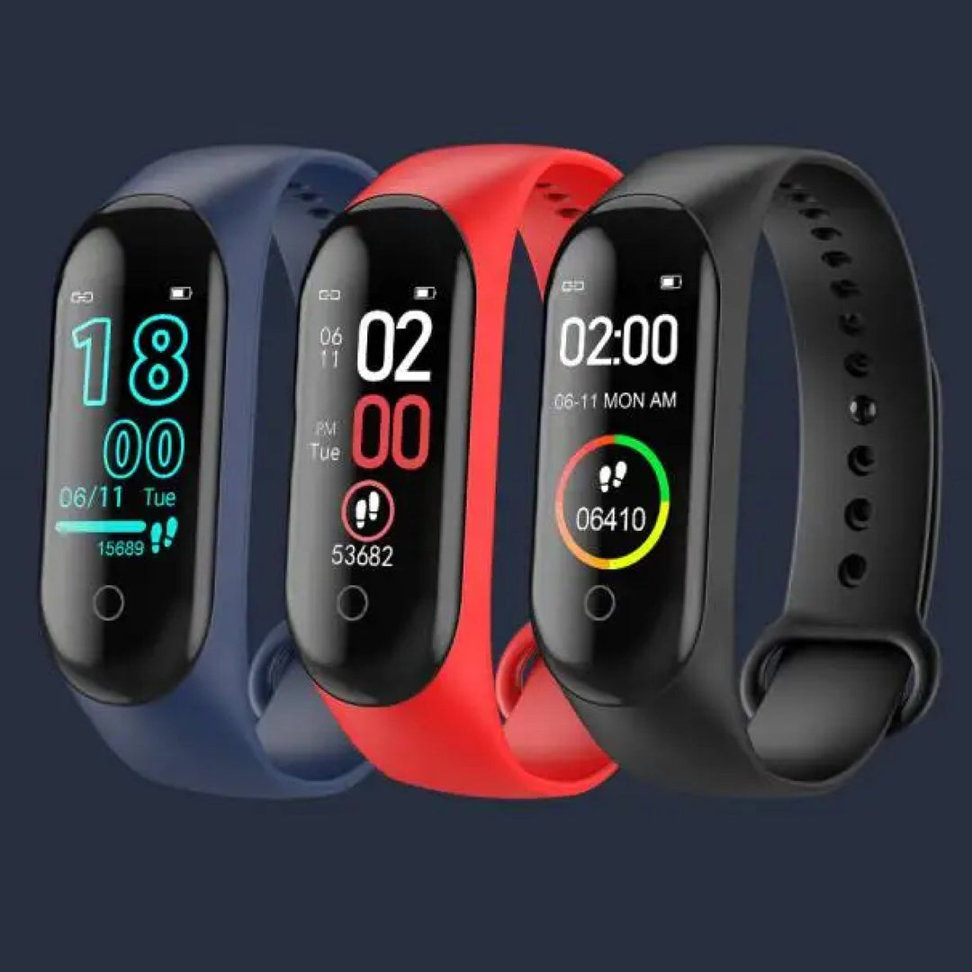 Montre intelligente connectée au poignet pour suivi santé: pression artérielle, fréquence cardiaque, sport et bien-être.