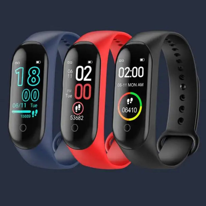 Montre intelligente connectée au poignet pour suivi santé: pression artérielle, fréquence cardiaque, sport et bien-être.