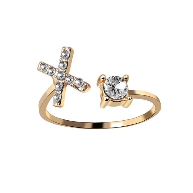 Bague alphabet ajustable en argent, cadeau personnalisé femme.