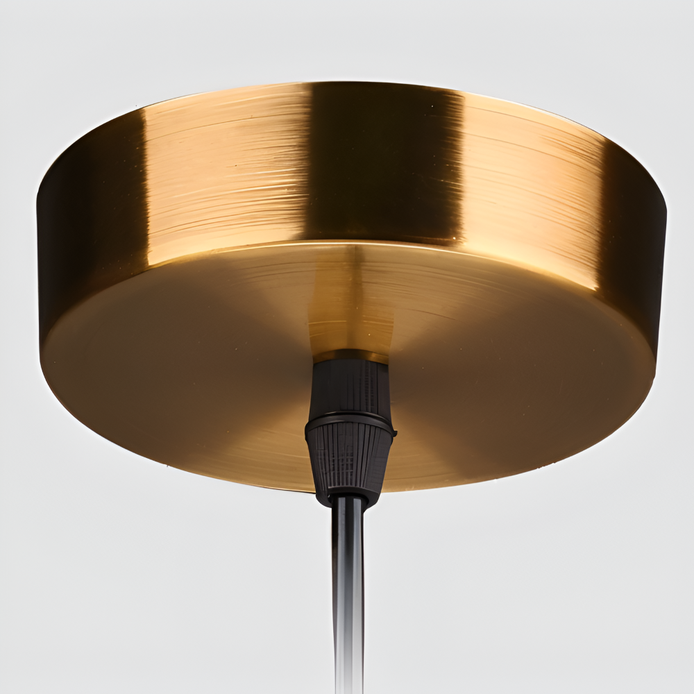 Suspension LED design élégant, style nordique épuré, idéal pour salon ou salle à manger.