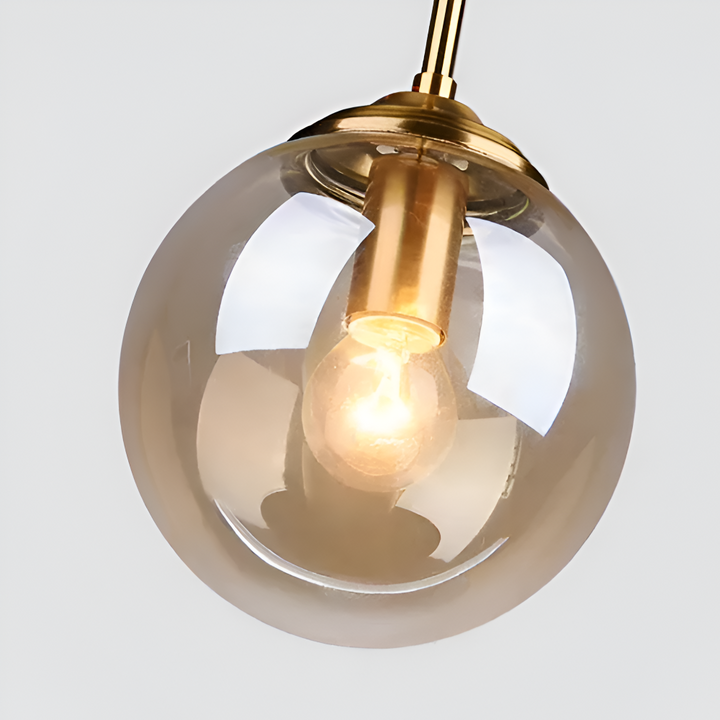 Lampe suspendue LED, lumière chaleureuse, pour une atmosphère cosy et design scandinave.