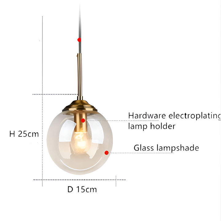 Suspension LED scandinave, éclairage d'appoint chaleureux, idéal pour coin lecture.