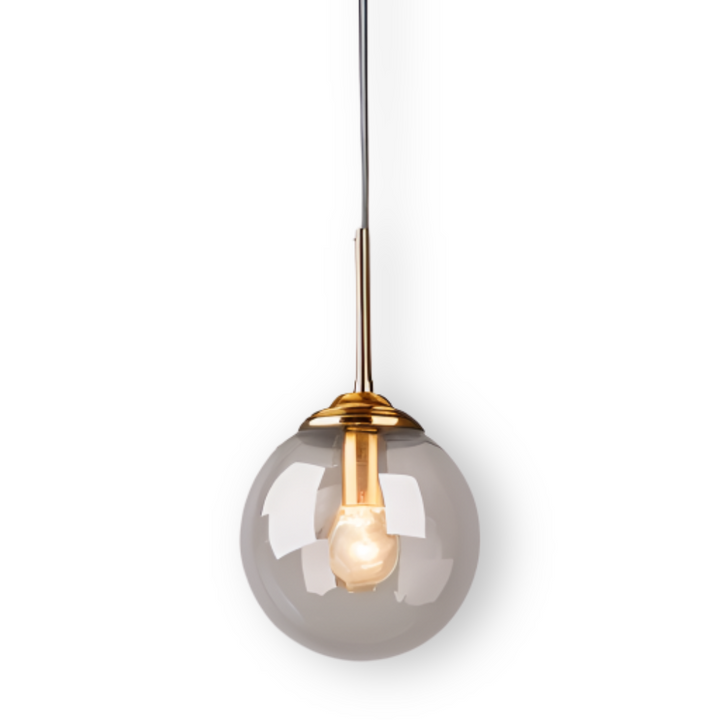 Lampe suspendue LED contemporaine, style nordique, apporte chaleur et design à la pièce.