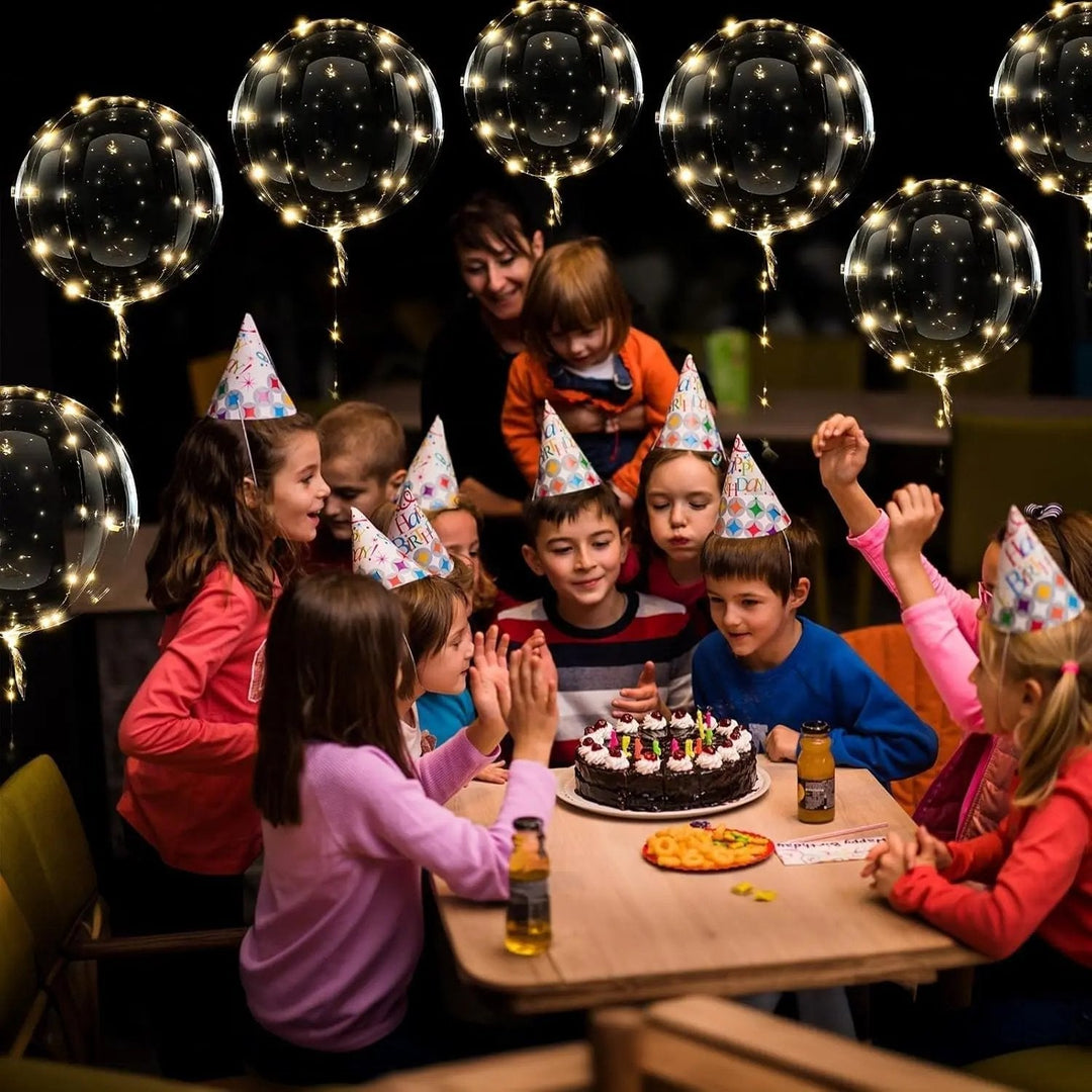 Décoration de fête sans fil : Ballons lumineux LED réutilisables, parfaits pour toute ambiance événementielle.