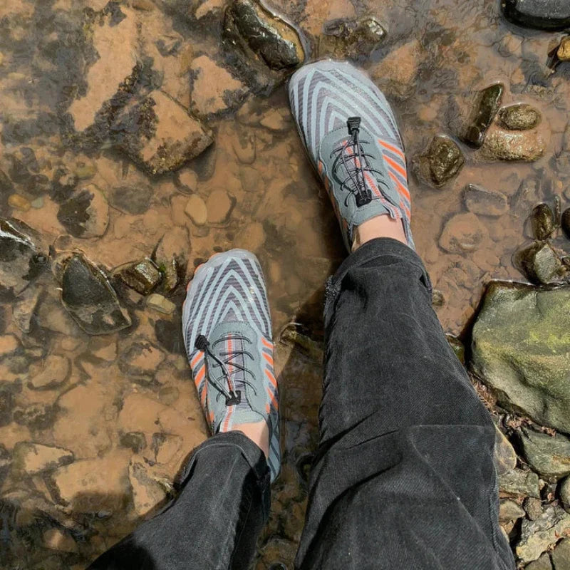 Chaussures pieds nus avec design moderne, idéales pour une transition vers un mode de vie plus sain et actif.