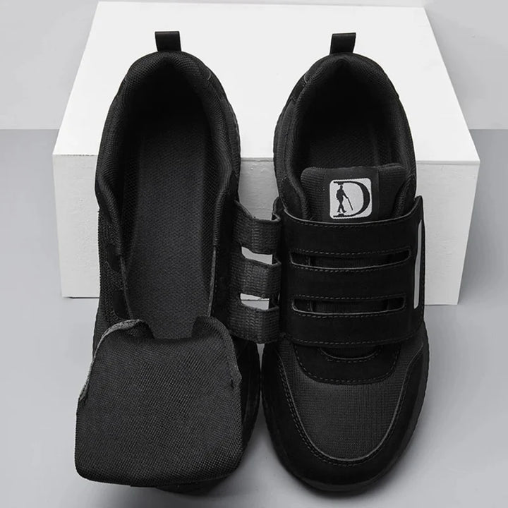 Chaussures de marche orthopédiques respirantes, largeur adaptée pour hommes et femmes.