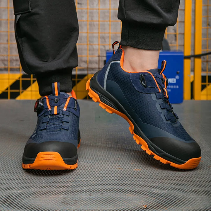 Chaussures de sécurité antidérapantes pour chantier, industrie et bricolage, avec embout acier.
