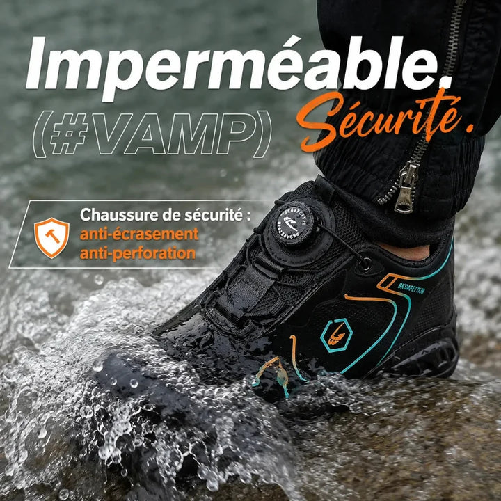 Chaussures de sécurité antidérapantes et confortables pour homme/femme. Imperméables, bout acier.