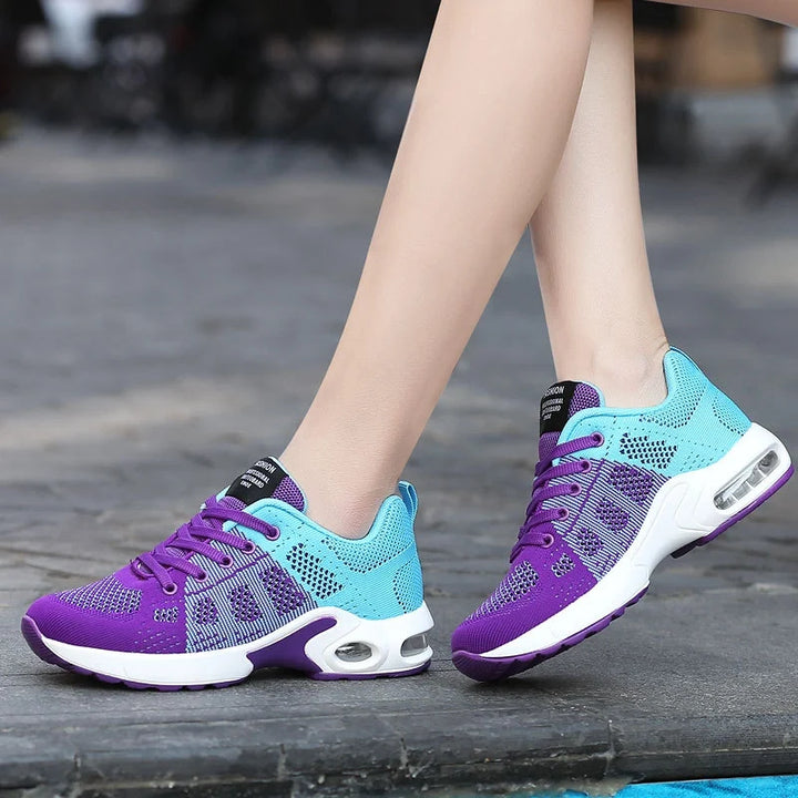 Chaussures de sport respirantes femmes, conçues pour le bien-être des pieds.