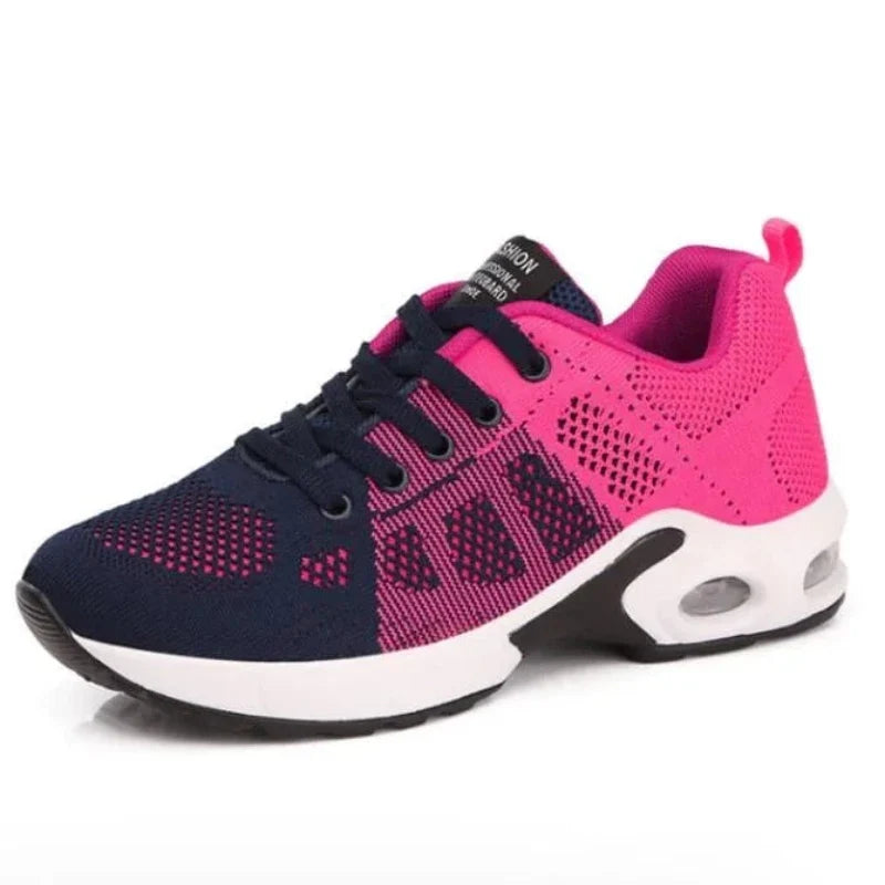 Chaussures de sport respirantes pour femmes, avec amorti optimal pour le bien-être.