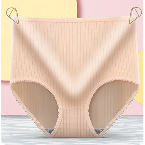 Sous-vêtements de protection femme, taille haute. Pack de 8 culottes anti-fuites pour une intimité sereine.